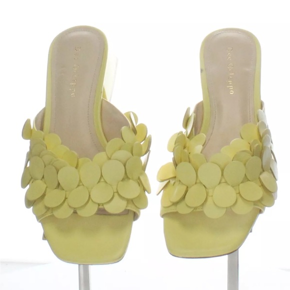 $295 Dee Ocleppo Japan yellow mules slides 6.5 - Picture 6 of 7